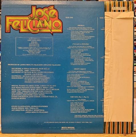 José Feliciano – Angela LP PLAK