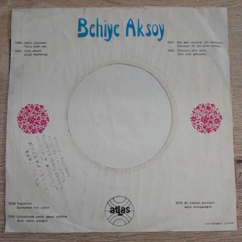 BEHİYE AKSOY - ARIM BALIM PETEĞİM 45LİK PLAK
