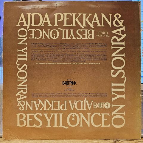 Ajda Pekkan & Beş Yıl Önce On Yıl Sonra – Ajda Pekkan & Beş Yıl Önce On Yıl Sonra LP PLAK