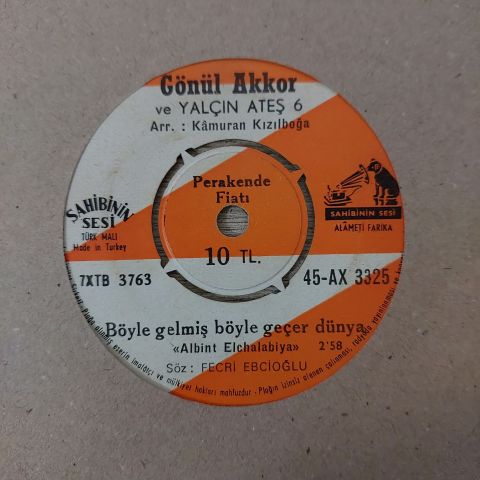 Gönül Akkor – Böyle Gelmiş Böyle Geçer Dünya 45LİK PLAK