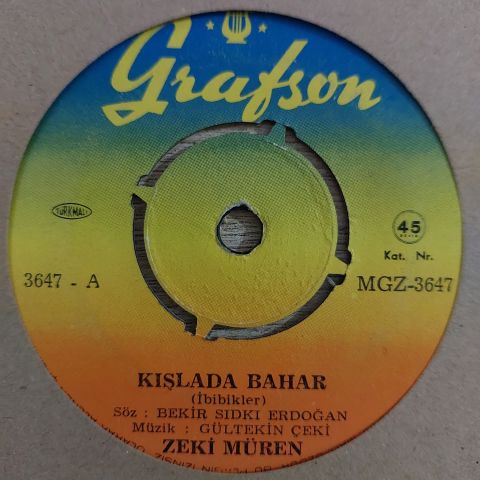 Zeki Müren – Kışlada Bahar 45LİK PLAK