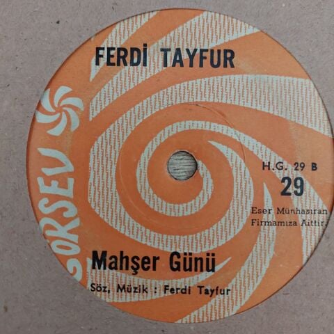 Ferdi Tayfur – Mahkumların Duası / Mahşer Günü 45LİK PLAK