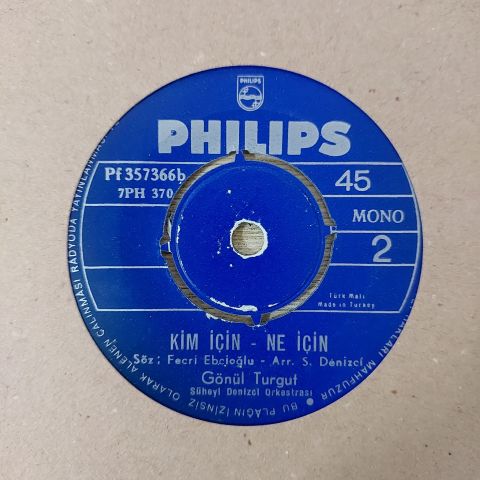 Gönül Turgut – Uzat Artık Elini / Kim İçin - Ne İçin 45LİK PLAK