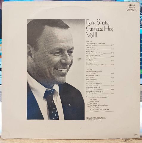 Frank Sinatra – Greatest Hits, Vol. II LP PLAK