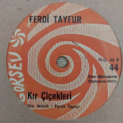 Ferdi Tayfur – Dur Dinle Sevgilim / Kır Çiçekleri 45LİK PLAK