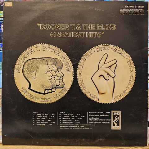 Booker T. & The M.G.'s – Greatest Hits LP PLAK