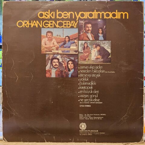 Orhan Gencebay – Aşkı Ben Yaratmadım LP PLAK