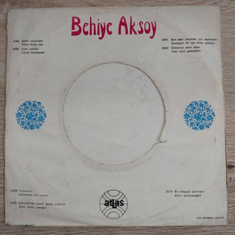 BEHİYE AKSOY - TÖVBELER TÖVBESİ 45LİK PLAK