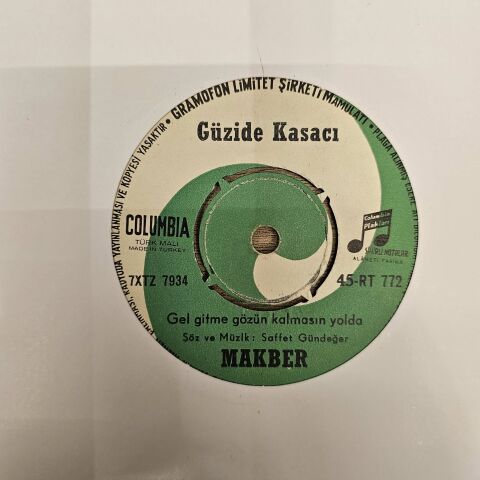 Güzide Kasacı - Istırap Dolu Gönlüm / Makber 45LİK PLAK