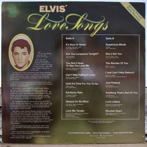 Elvis Presley – Love Songs LP PLAK