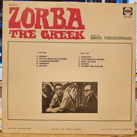 Mikis Theodorakis – Zorba The Greek And The Best Sirtaki LP PLAK