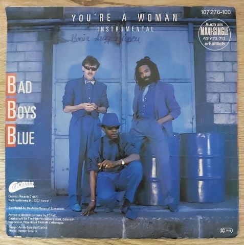 Bad Boys Blue – You're A Woman 45LİK PLAK