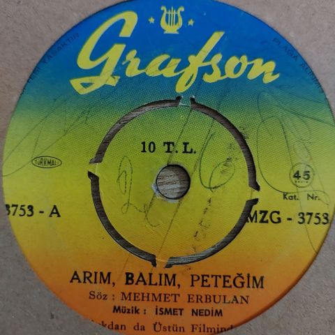Zeki Müren – Arım, Balım, Peteğim 45LİK PLAK