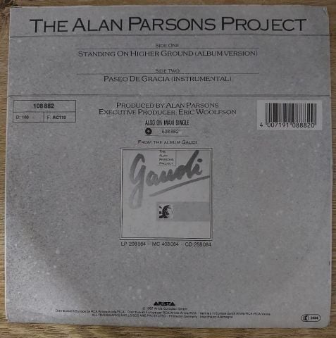 The Alan Parsons Project – Standing On Higher Ground 45LİK PLAK