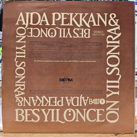 Ajda Pekkan & Beş Yıl Önce On Yıl Sonra – Ajda Pekkan & Beş Yıl Önce On Yıl Sonra LP PLAK...