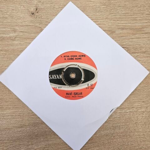 Mavi Işıklar – Ayva Çiçek Açmış / Come Home / Senede Bir Gün / Slippin And Slidin 45LİK PLAK