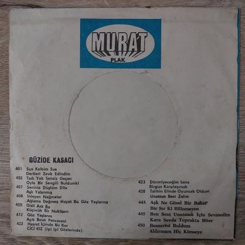 Güzide Kasacı – Tadı Yok Sensiz Geçen / Öyle Bir Sevgili Buldumki 45LİK PLAK