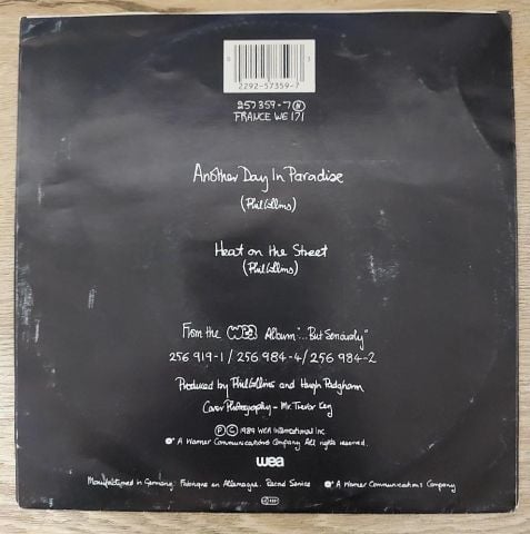 Phil Collins – Another Day In Paradise 45LİK PLAK
