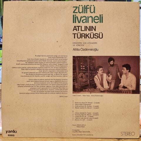 Zülfü Livaneli – Atlının Türküsü LP PLAK
