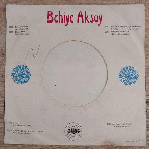 BEHİYE AKSOY - ARIM BALIM PETEĞİM 45LİK PLAK