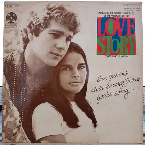 Francis Lai – Love Story - Music From The Original Soundtrack Of The Paramount Picture LP PLAK