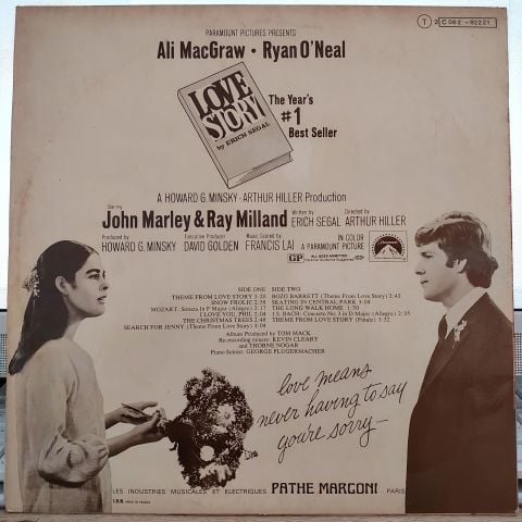 Francis Lai – Love Story - Music From The Original Soundtrack Of The Paramount Picture LP PLAK