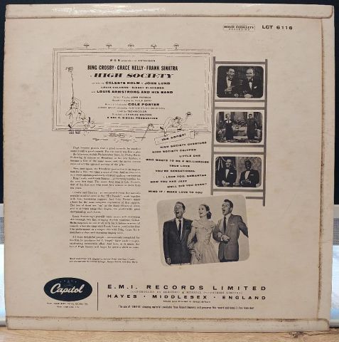 ÇEŞİTLİ SANATÇILAR – High Society (Motion Picture Soundtrack) LP PLAK