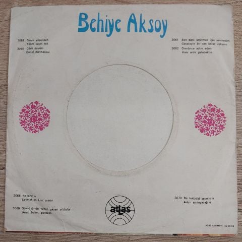 BEHİYE AKSOY - YARIM KALAN AŞK 45LİK PLAK