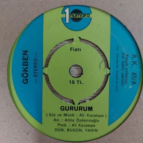 Gökben – Gururum / Eninde Sonunda 45LİK PLAK