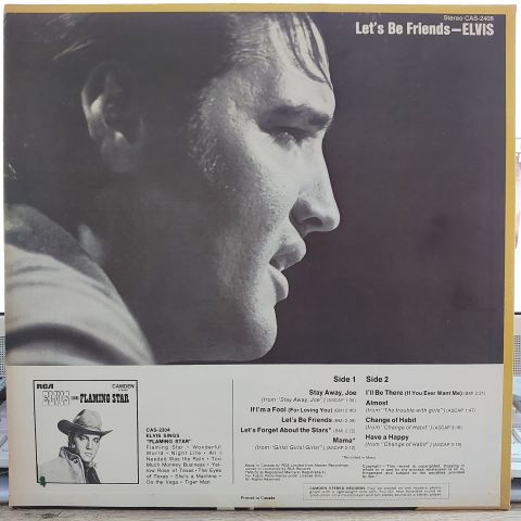 ELVİS PRESLEY - LETS BE FRİENDS LP PLAK  LP PLAK