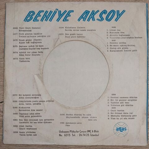 BEHİYE AKSOY - NASIL GEÇTİ HABERSİZ 45LİK PLAK