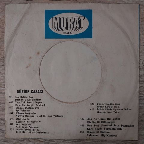 GÜZİDE KASACI - İNLEYEN NAĞMELER 45LİK PLAK