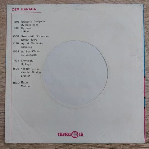 Cem Karaca – Adsız / Unut Beni 45LİK PLAK