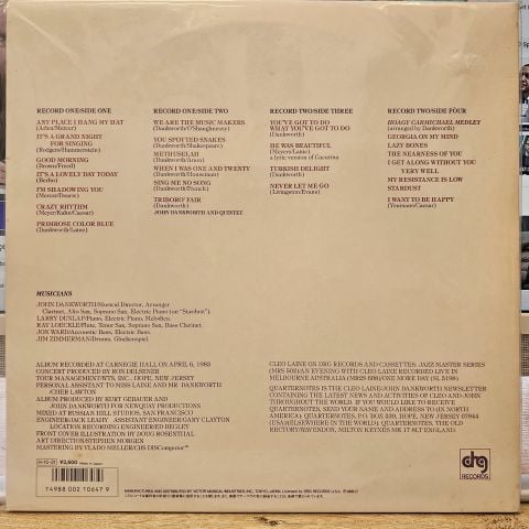 Cleo Laine – Cleo At Carnegie, The 10th Anniversary Concert LP PLAK