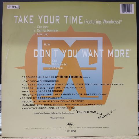 Mantronix – Take Your Time LP PLAK