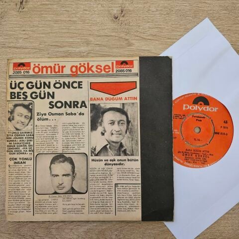 Ömür Göksel – Ha Üç Gün Önce, Ha Beş Gün Sonra / Bana Düğüm Attın 45LİK PLAK