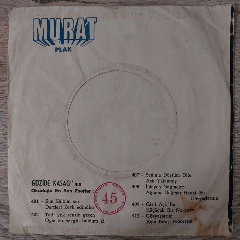 GÜZİDE KASACI - AÇIK BIRAK PENCERENİ 45LİK PLAK