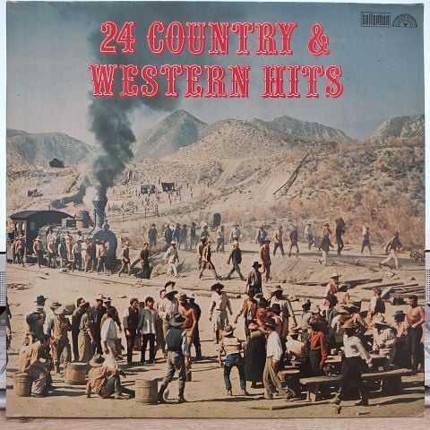 ÇEŞİTLİ SANATÇILAR - 24 COUNTRY WESTERN HİTS LP PLAK