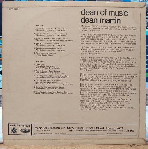 Dean Martin – Dean Of Music LP PLAK