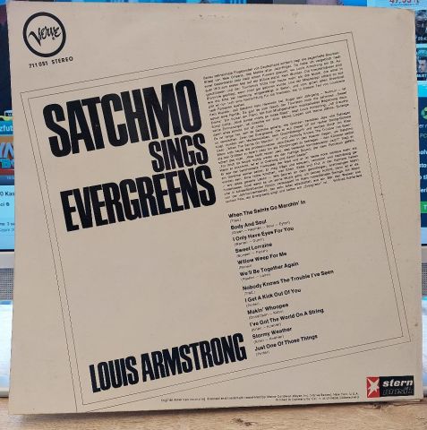 Louis Armstrong – Satchmo Sings Evergreens LP PLAK