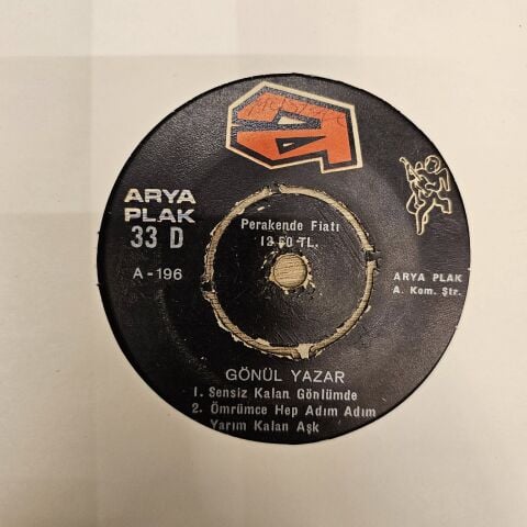 GÖNÜL YAZAR - AŞKIN KANUNU 6 ŞARKILIK 45LİK PLAK