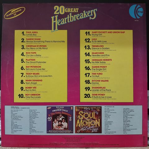 Various – 20 Great Heartbreakers LP PLAK