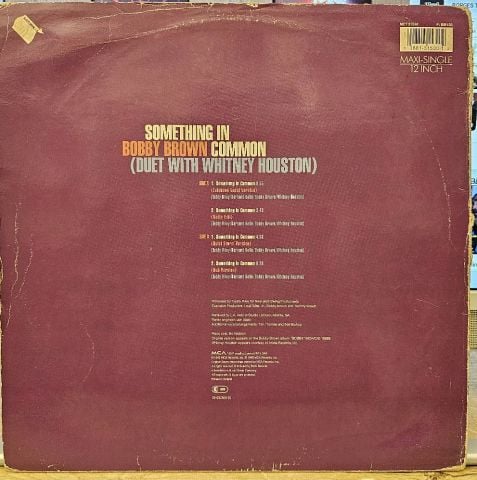 Bobby Brown Duet With Whitney Houston – Something In Common LP PLAK