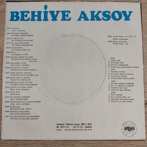 BEHİYE AKSOY - KISKANIRIM SEVMEKTEN KİM USANIR 45LİK PLAK