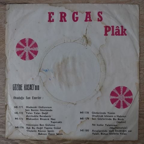 Güzide Kasacı – Aşk Bu Değil Yapma Güzel / Gözlerin Kömür Senin Bakışın Ömür Senin 45LİK PLAK