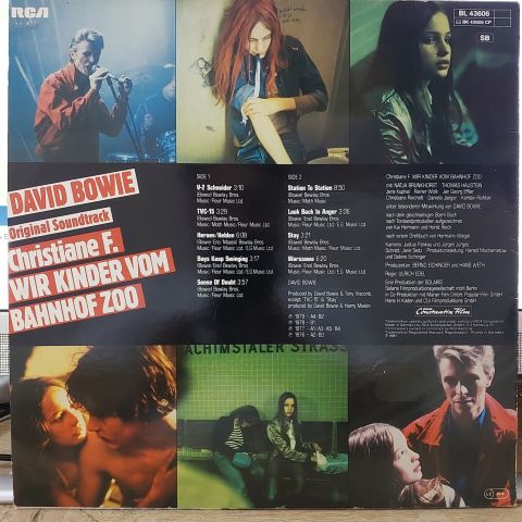David Bowie – Original Soundtrack Zum Film ''Christiane F. Wir Kinder Vom Bahnhof Zoo'' LP PLAK