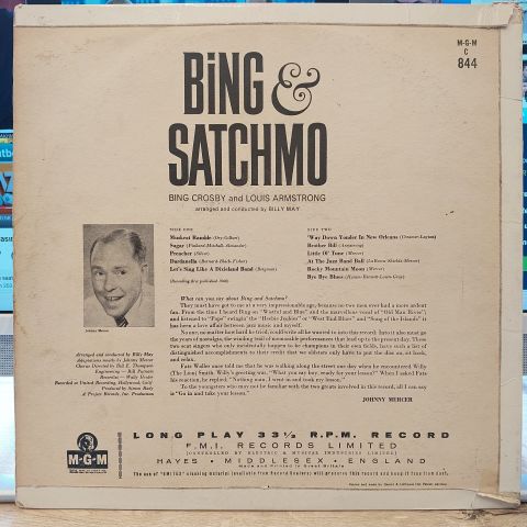 Bing Crosby And Louis Armstrong – Bing And Satchmo LP PLAK