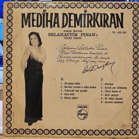 Mediha Demirkıran – Ölümsüz Bestekar Selahattin Pınar'ın Seçilmiş Eserleri LP PLAK...