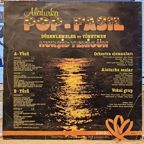 Hurşid Yenigün Orkestra Saz Ve Vokal Grubu – Alaturka Pop-Fasıl LP PLAK