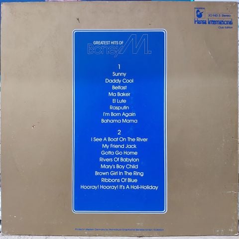 Boney M. – Greatest Hits Of Boney M. LP PLAK